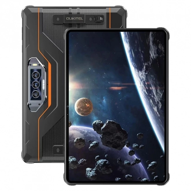 Rugged Orange Tablet with 256GB Storage