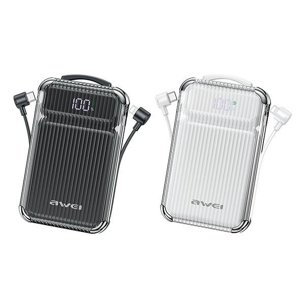 Portable Powerbank with Built-in Cables