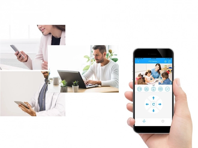 IP kamera belső használatra Wi-Fi-vel és forgófejjel