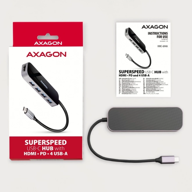 Multipurpose USB-C Hub with 4 USB-A Ports and HDMI
