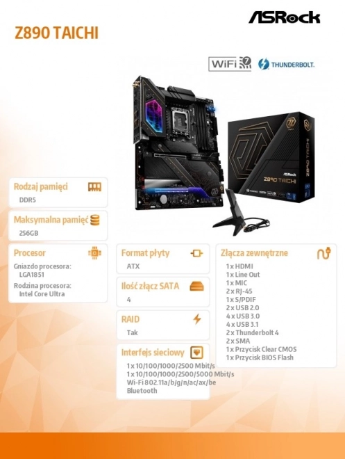 Motherboard Z890 TAICHI ATX