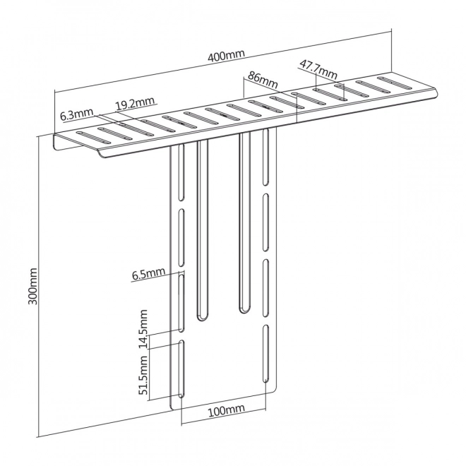 NanoRS all-in-one camera mount with shelf