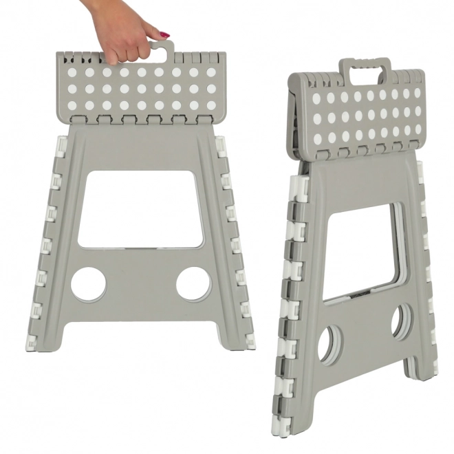 Foldable Anti-Slip Stool Light Gray
