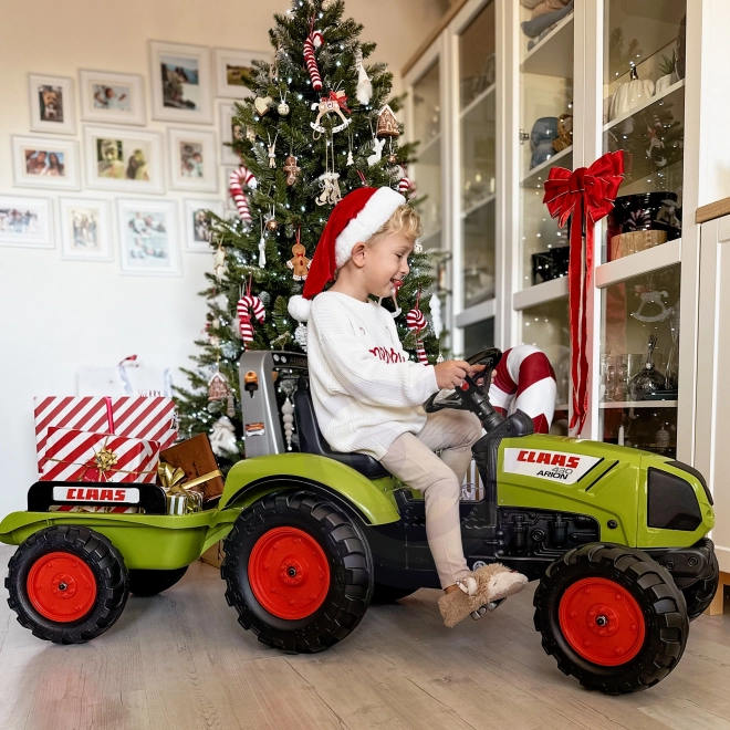 FALK Pedal Tractor Claas Arion 430 with Trailer