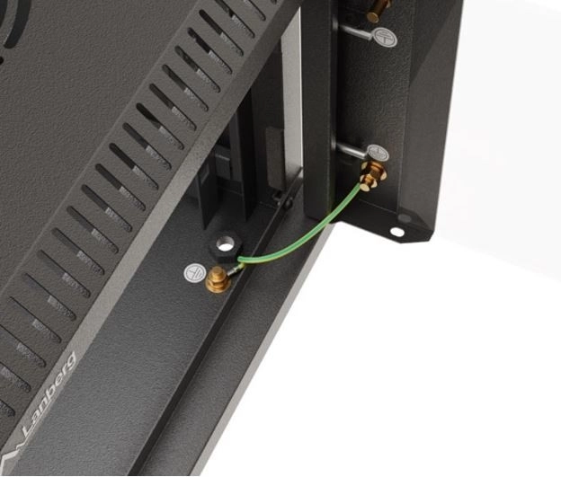 Wall-mounted server cabinet 10 inch 6U black