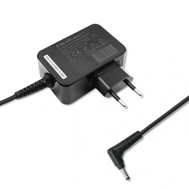 Qoltec charger for Lenovo laptops 45W