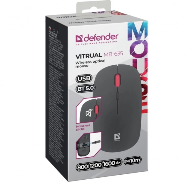 Mouse wireless Silent Click Defender