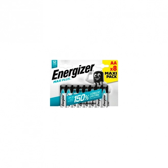 Energizer Max Plus AA Alkaline Batteries 8 pcs