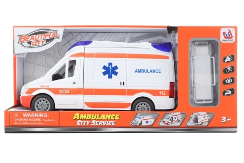 Ambulance Toy with Stretcher and Lights