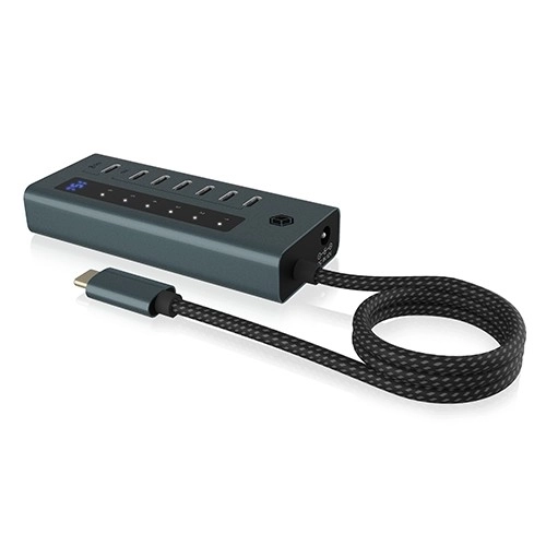 7 Port USB 3.2 Gen 2 Type-C Hub with 36W Power Supply