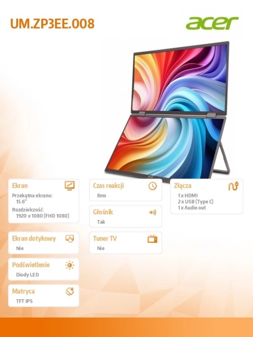 Portable Dual Monitor 16 inch