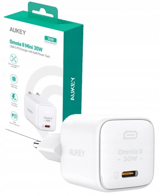 Compact GaN Charger 30W with USB-C Power Delivery