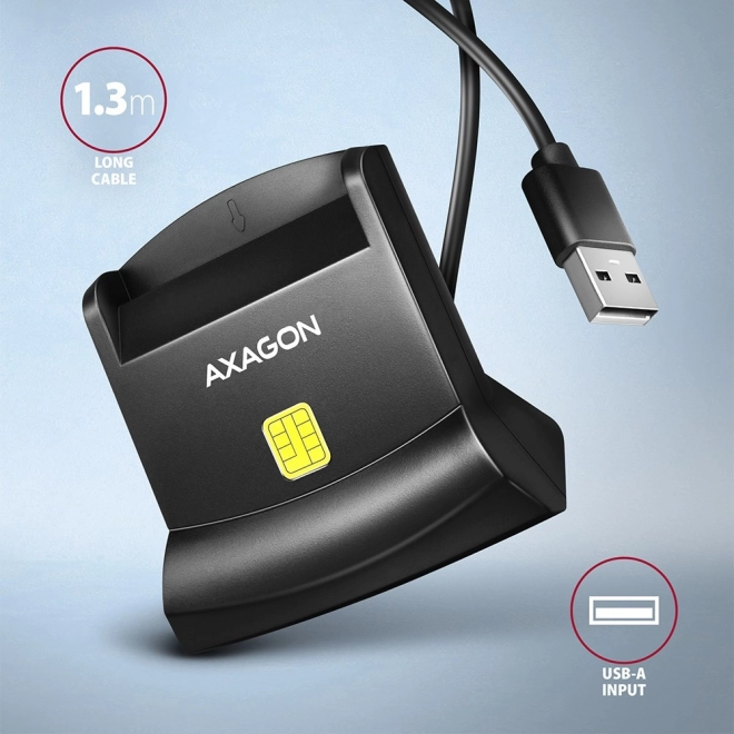 Lettore di carte ID USB con cavo 1,3m