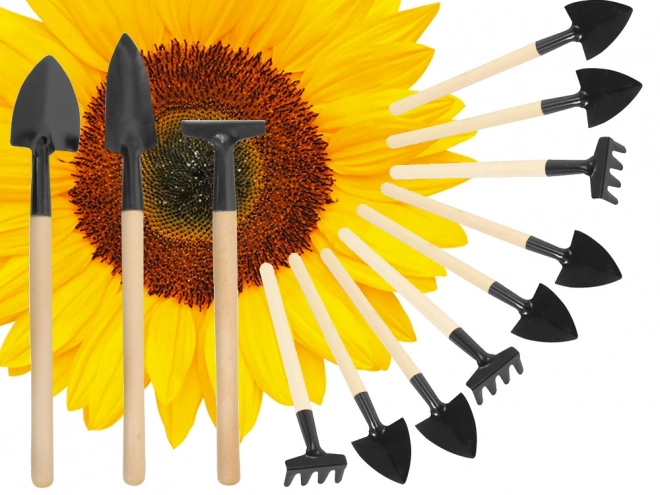 Set di mini attrezzi da giardinaggio 3 in 1 per vasi