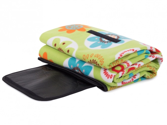 Picnic Blanket with Floral Design 150x200