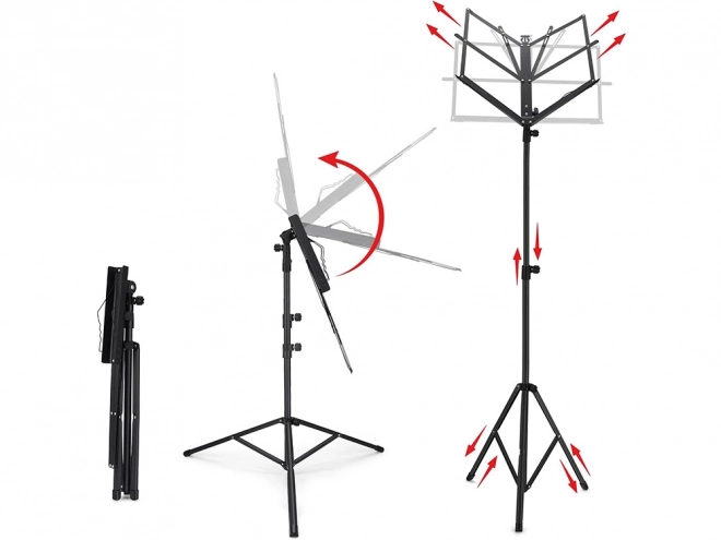 Music Stand with Adjustable Folding Structure 130 cm