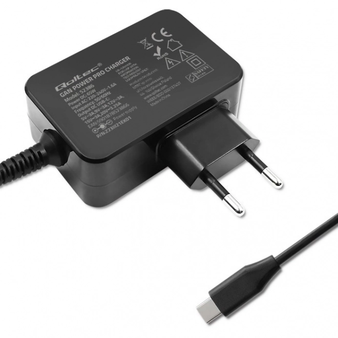 Gan Power Pro Usb-C Charger 65W Black