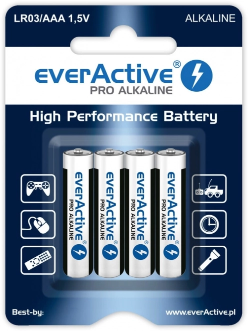 EverActive Pro Alkaline AAA Batteries Pack