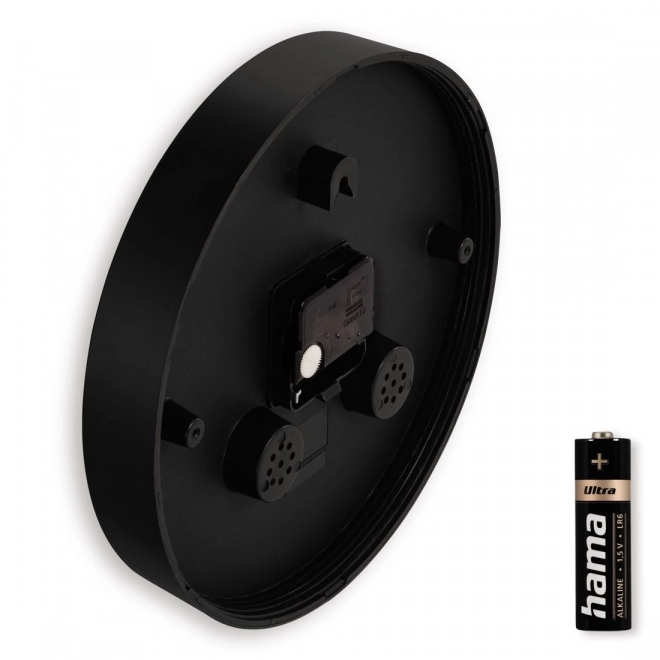 Capri Wall Clock 25cm Black