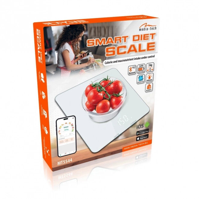 Bilancia da cucina intelligente con app dietetica