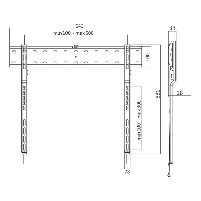 Ultra Slim TV Wall Mount 43-80 inch