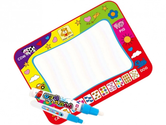 Large Educational Water Painting Mat with Letters and Numbers