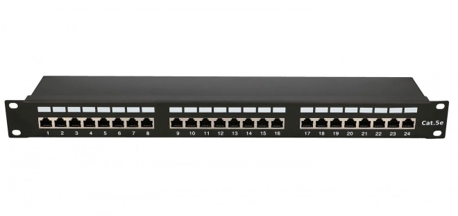 Extralink CAT5E FTP Patch Panel 24 Ports