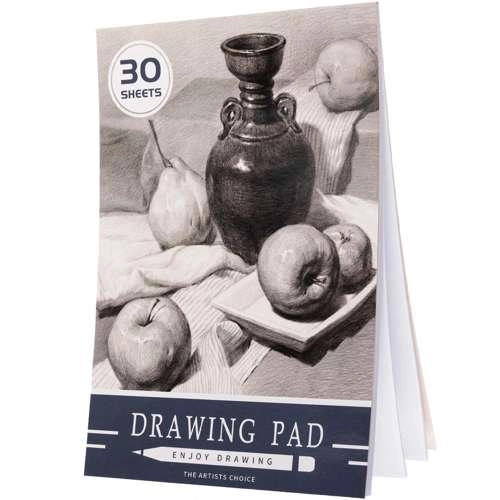 Pad and coloring book included