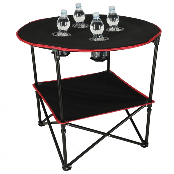 Folding Camping Table with Case Black