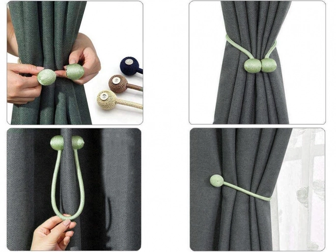 Decorative Curtain Clips with Strong Magnets