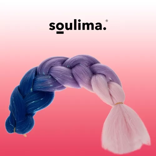 Trecce Syntetiche Ombre con Filamenti Glitterati Soulima