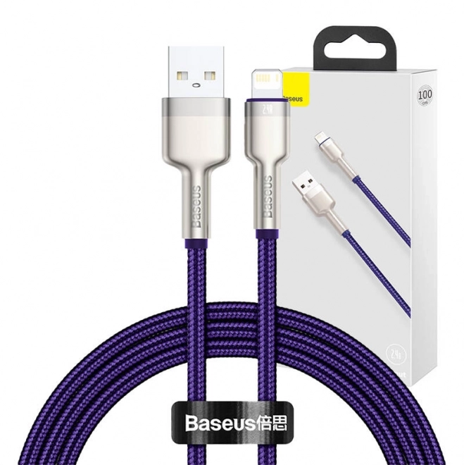 Cavo USB Lightning Baseus Cafule 2,4 A 1 m Viola