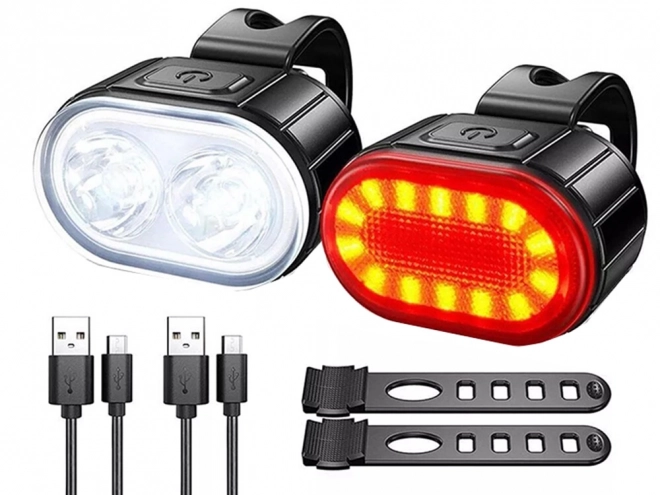 Wiederaufladbare LED-Fahrradlichter mit USB