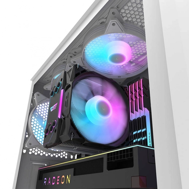Darkflash DK352 Plus white pc case with fans