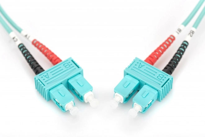 Patch Cord FO SC-SC MM 50/125 OM3 Duplex 3m Turquoise