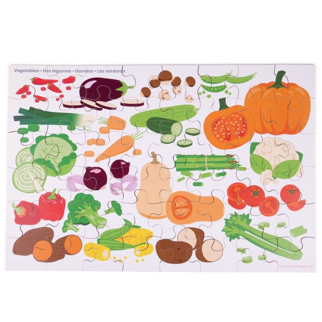 Colorful vegetable puzzle