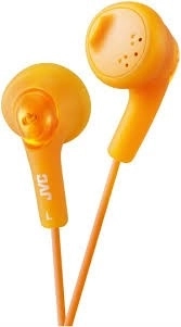 Comfortable orange earphones