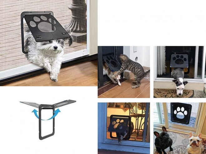 Multidirectional Pet Door for Cats and Dogs