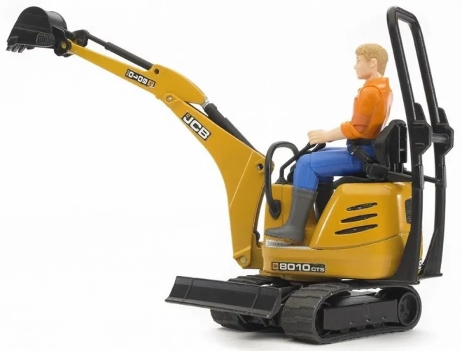 Bruder JCB Mini Excavator Toy with Worker Figure