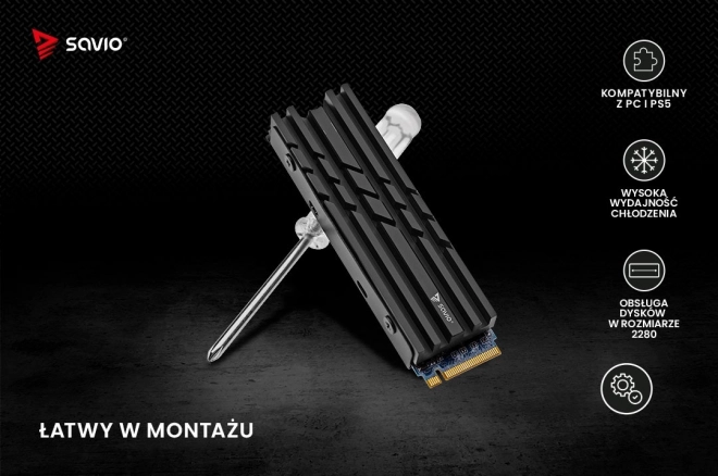 Dissipatore per SSD M.2 NVME 2280