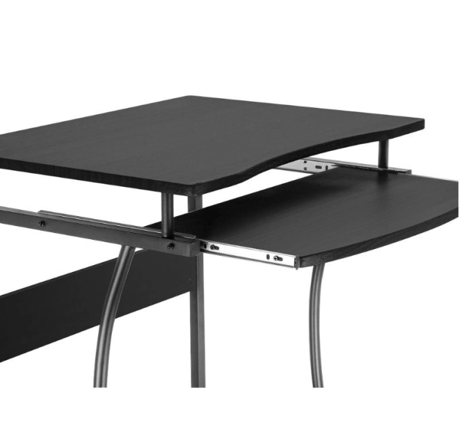 Techly mobile computer desk 600x480mm black