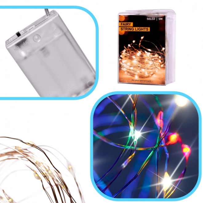 Luci Decorative LED Multicolore 10m – 5 m, 50 LED