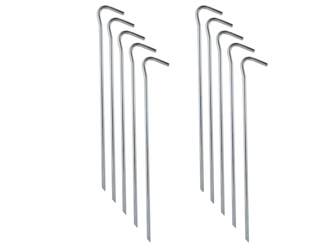 Picchetti da tenda in acciaio 31cm con ganci e anelli