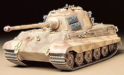 plastic model of King Tiger tank for assembly
