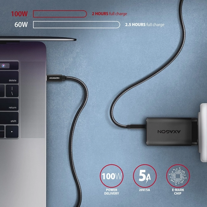 Premium USB-C to USB-C Cable with 100W PD