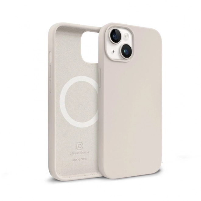 Cover magnetico colorato per iPhone con MagSafe color beige pietra