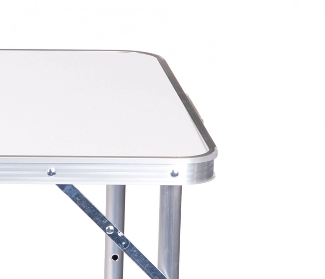 Tavolo da campeggio pieghevole bianco piano 120 x 60 cm
