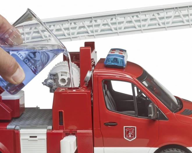 Camion dei pompieri Mercedes-Benz Sprinter con scala per bambini
