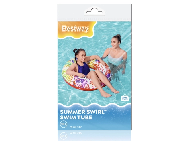Colorful Inflatable Swimming Ring – Red