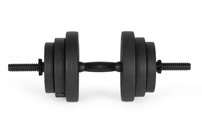Adjustable Dumbbell 2x20 kg with Bar and Kettlebell